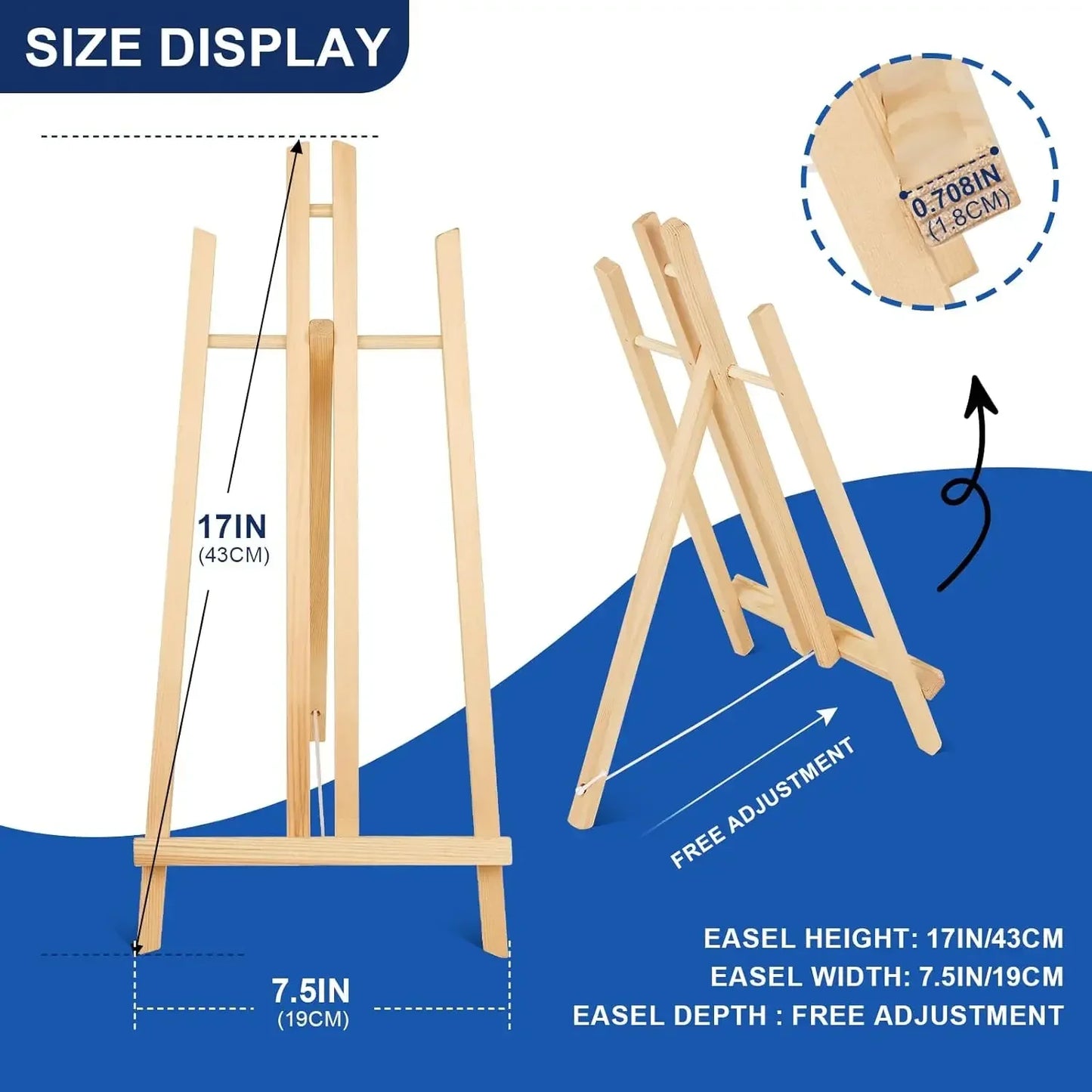2pcs 17" desktop easel, easel stand, tripod easel,