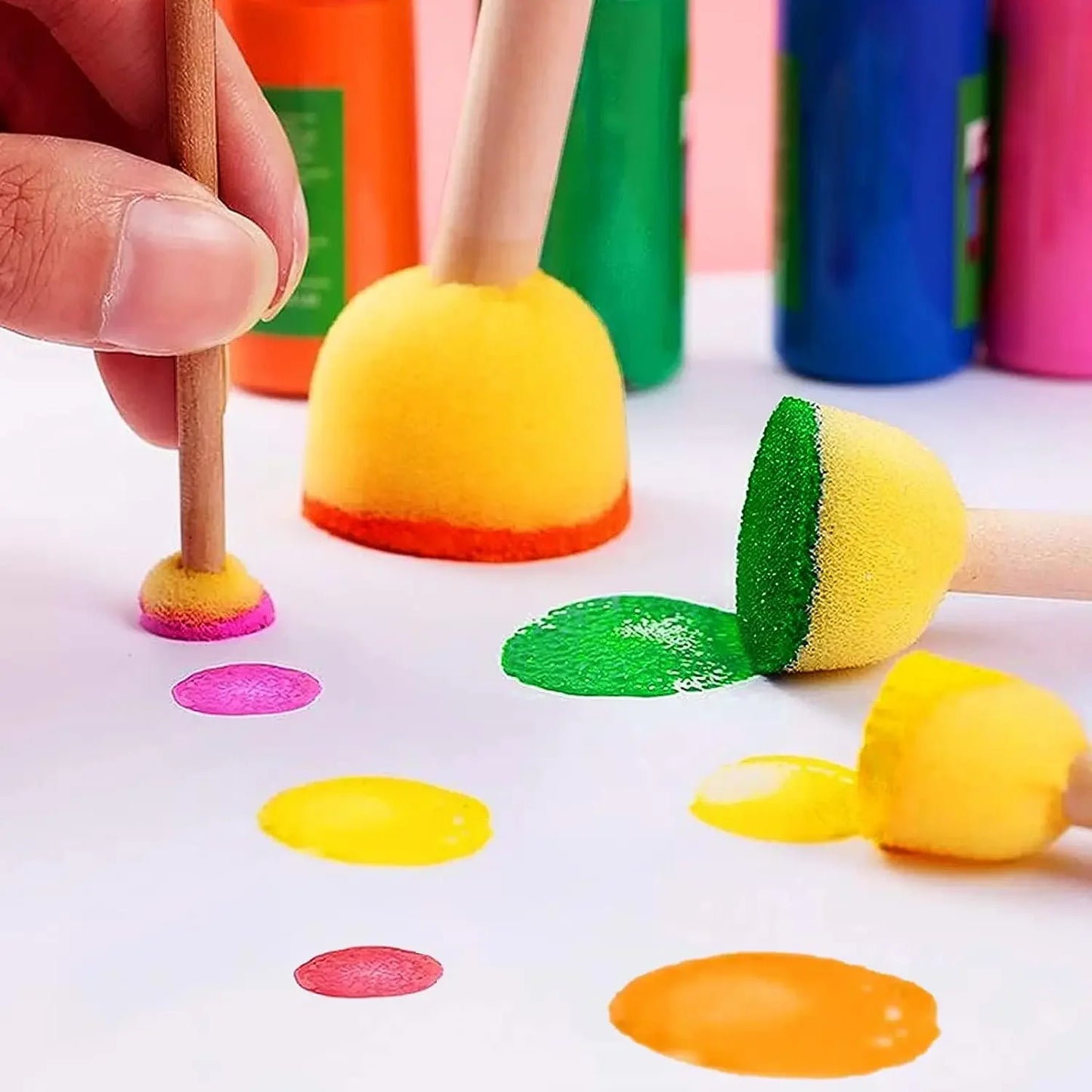 30-pcs round sponge brushes for painting,