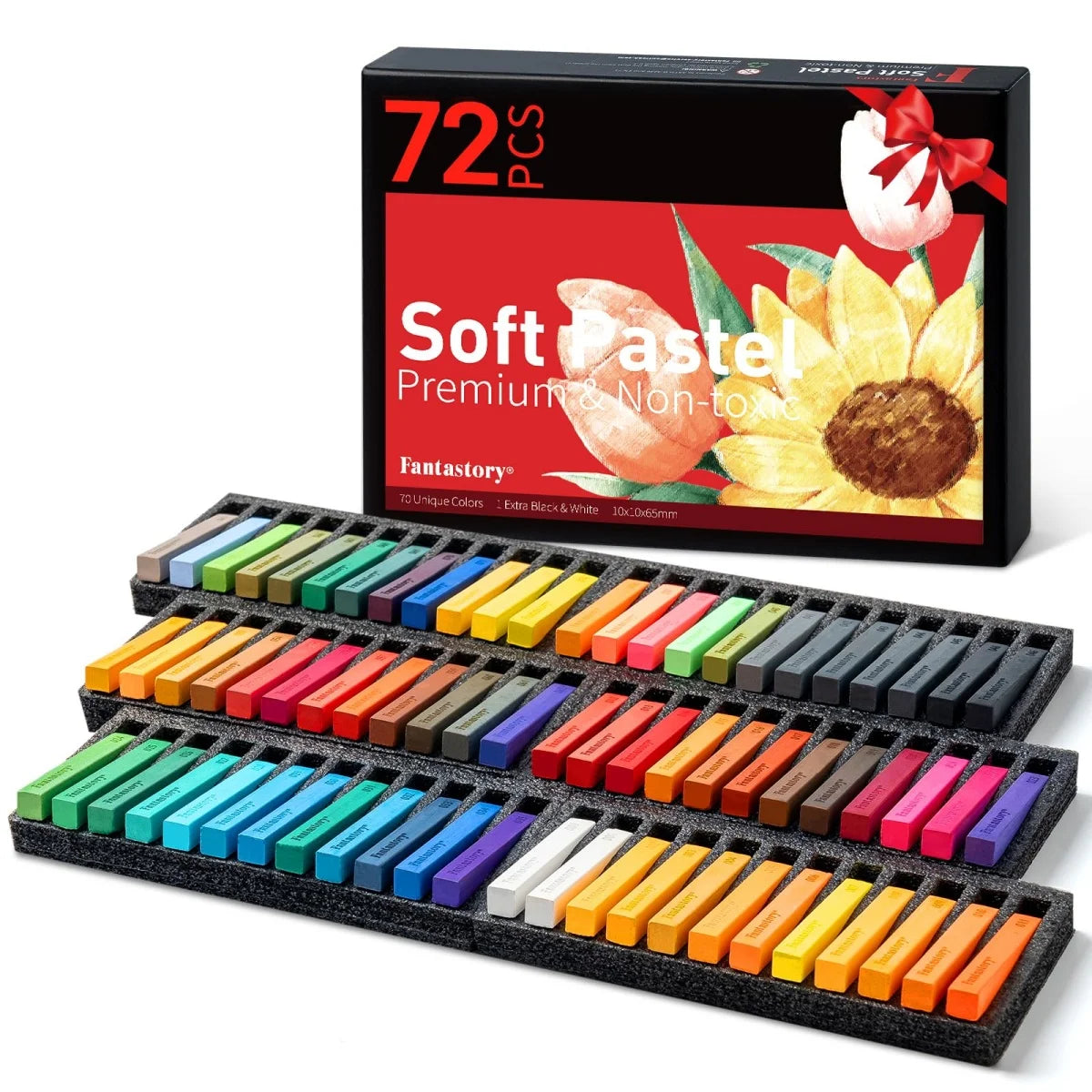 Fantastory 72 Soft Chalk Pastels for Drawing and Art