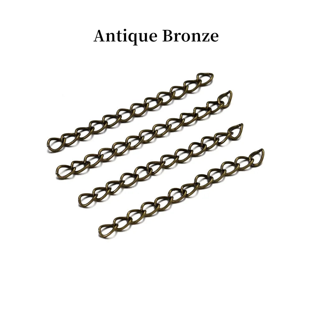 50-100pcs Necklace Extension Chain  50mm 70mm