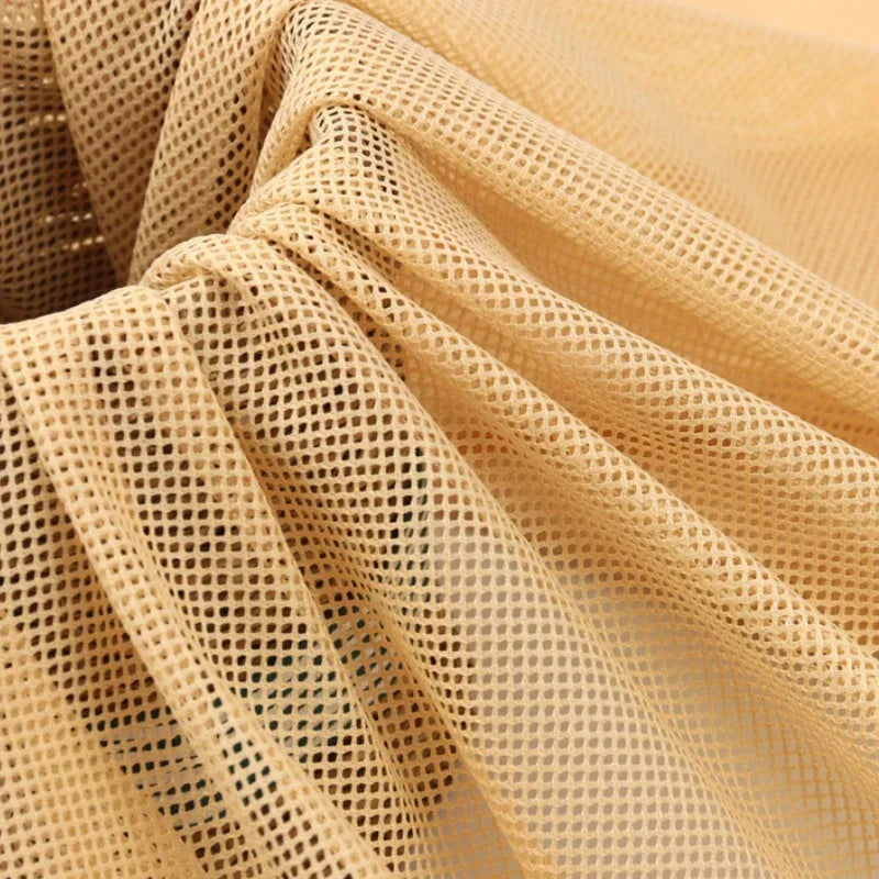 155x45/500cm 2x2 Low-stretch Mesh Fabric For Clothing Lining, Travel Bag Handbag
