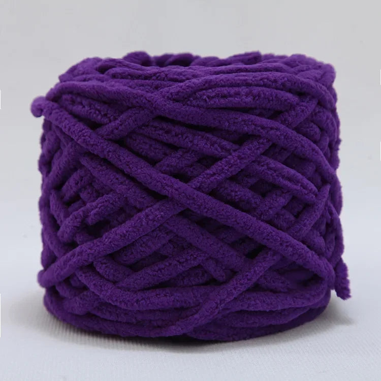 100g/ball Chenille Knitting, Soft Ice Strip Line Cotton Yarn