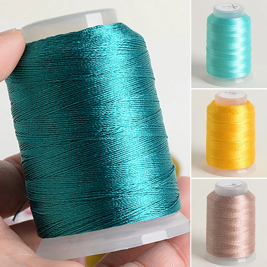 30g/Roll 350m Ice Silk Yarn for Knitting, Crochet & Embroidery