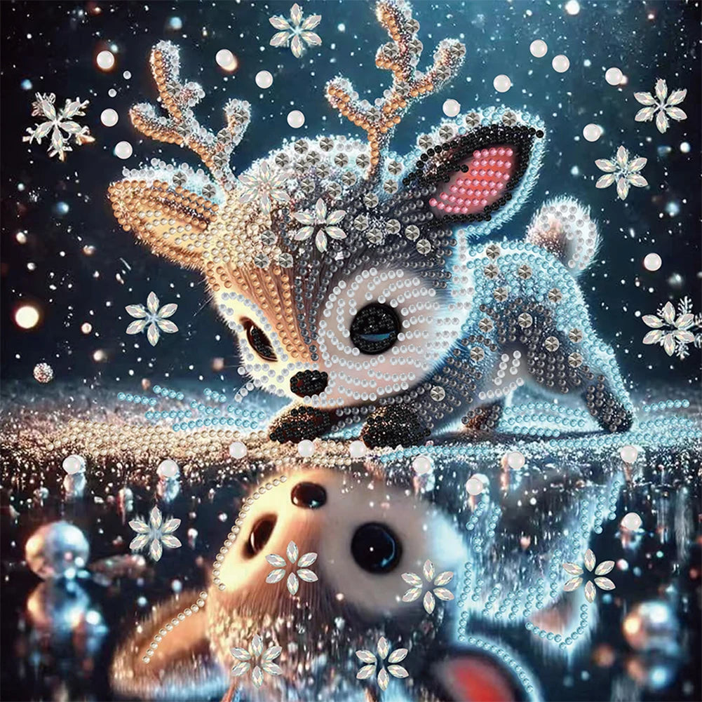 5D DIY Partial Special Shaped Drill Diamond Painting Kit Animal Decoration