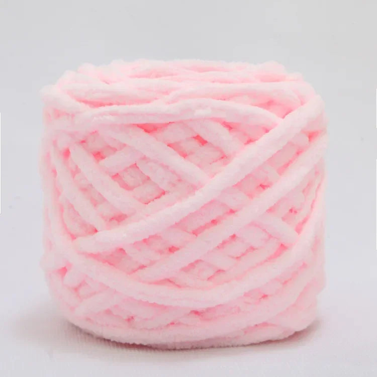 100g/ball Chenille Knitting, Soft Ice Strip Line Cotton Yarn