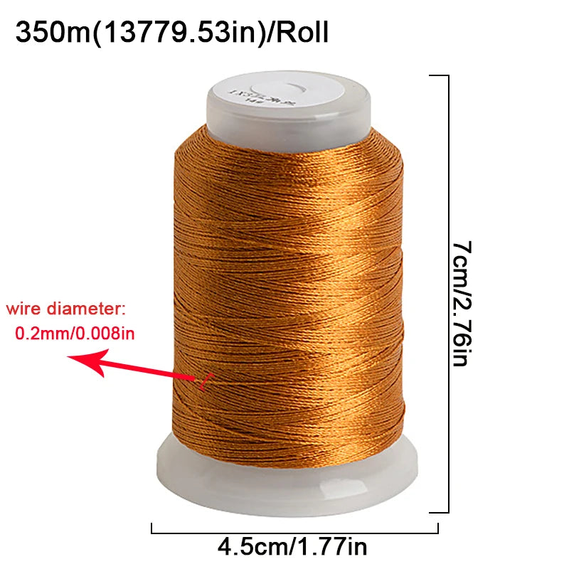 30g/Roll 350m Ice Silk Yarn for Knitting, Crochet & Embroidery