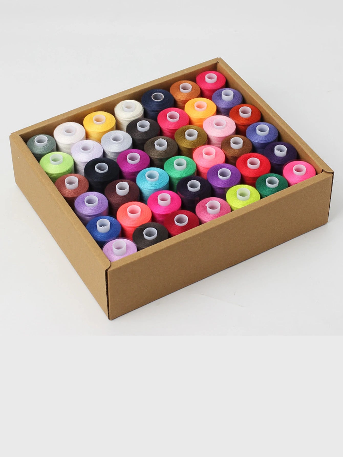 42 Colors All Purpose Assorted Spool Threads,1000 Yds Polyester,30wt.