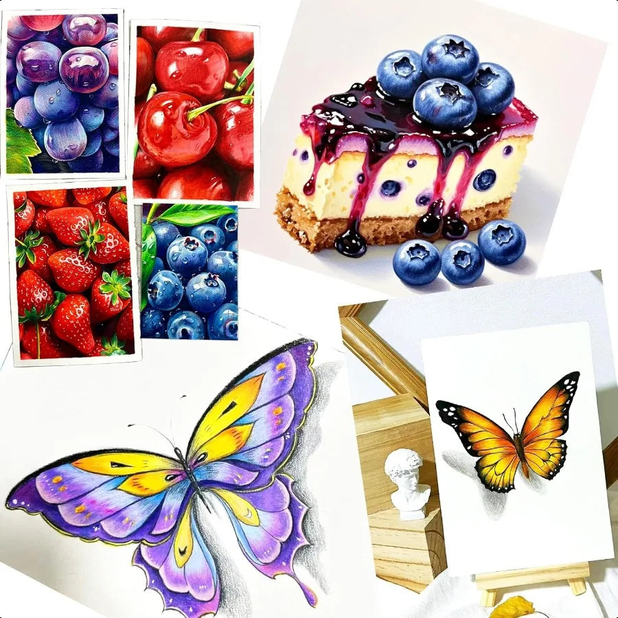 72-Color Artist Pencil Set for Coloring and Drawing