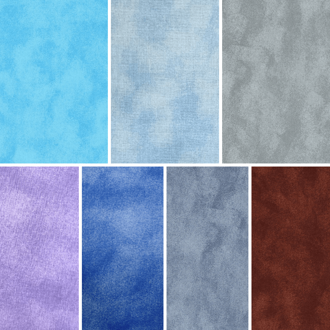 Color Waves Morning Mist 5"x 5" Charm Pack - 42 Squares