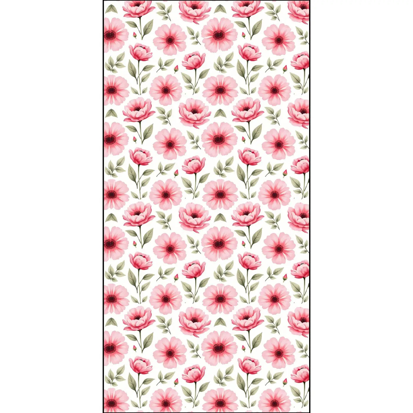 DipaliZ Pink Floral Patterned Fabric Prima Cotton Sewing